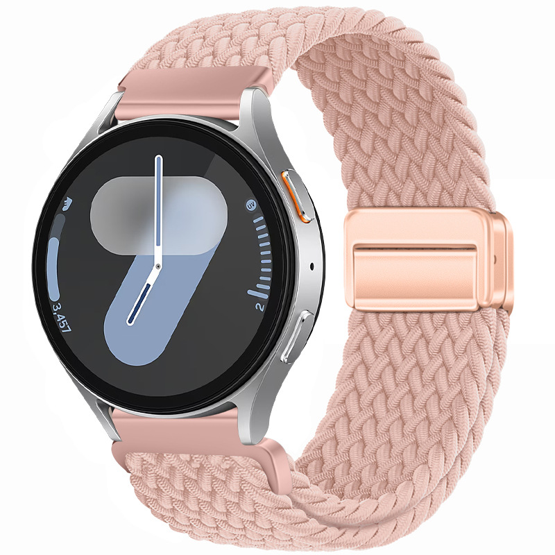 适用三星watch7表带尼龙编织磁吸华为GT6 Pro手表表带18/20/22mm