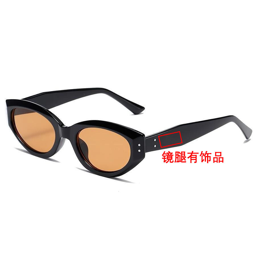 新款女士窄框墨镜ins风小框未来科技感猫眼墨镜遮阳防晒墨镜批发