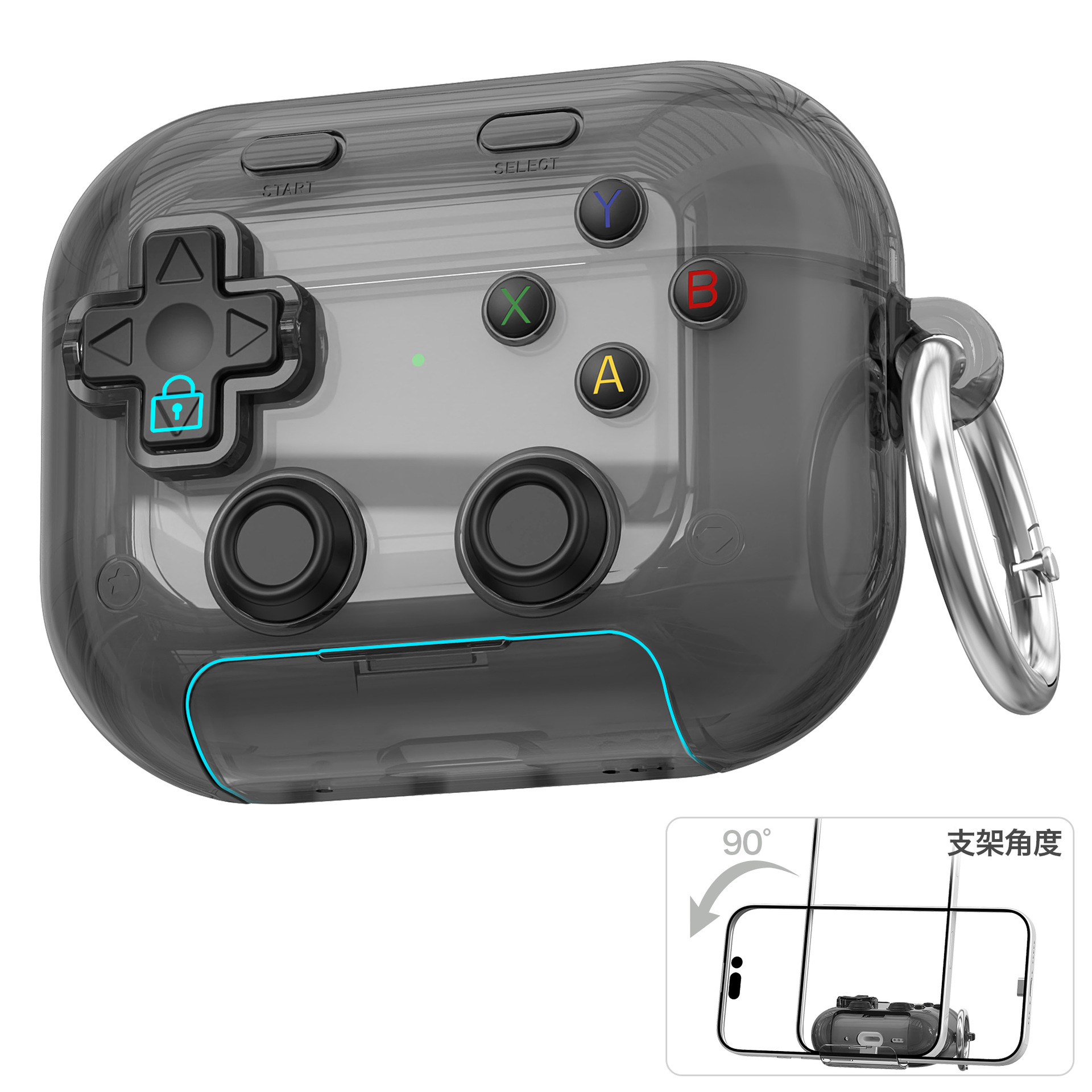适用airpods4保护壳pro2代蓝牙壳透明解压 airpodspro3耳机保护套
