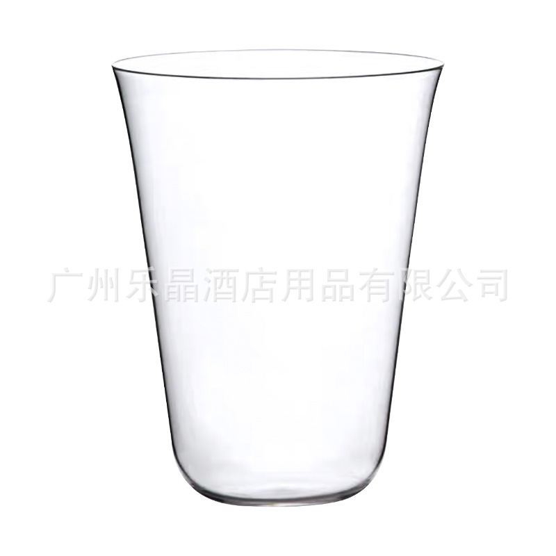 阔口冰美式拿铁咖啡杯水晶薄简约茶杯鸡尾酒杯透明玻璃杯冷饮杯子
