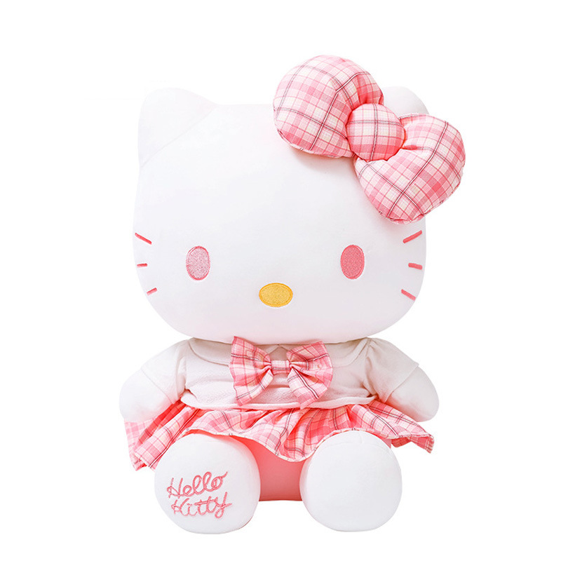 正版hellokitty玩偶毛绒公仔凯蒂猫可爱生日礼物女生闺蜜布娃娃