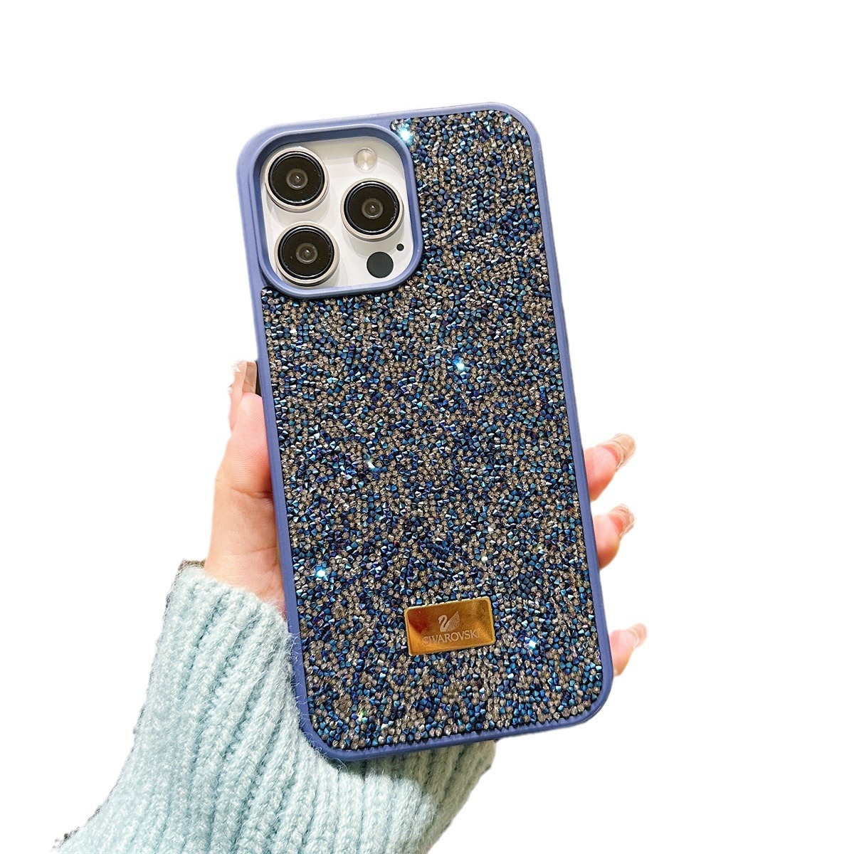 奢华闪钻适用苹果17ProMax手机壳iPhone15电镀潮牌高级水钻16全包