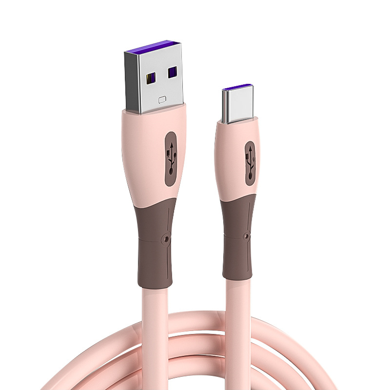 适用液态硅胶苹果数据线华为安卓usb充电线iphone手机type